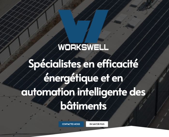 Page dâaccueil du nouveau site web Workswell avec son nouveau logo