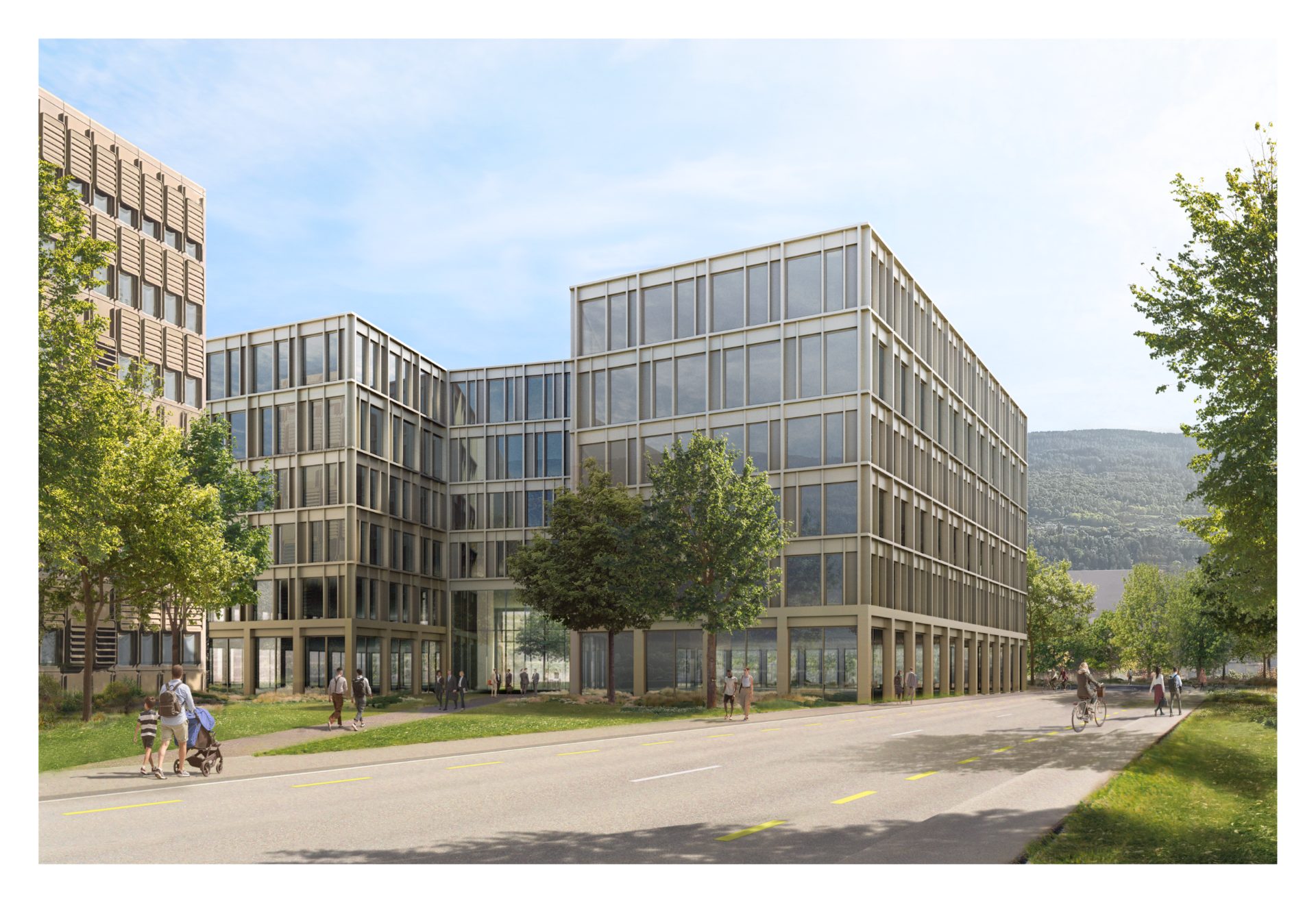 Chantier du parc d’innovation Energypolis à Sion, projet MCR Workswell